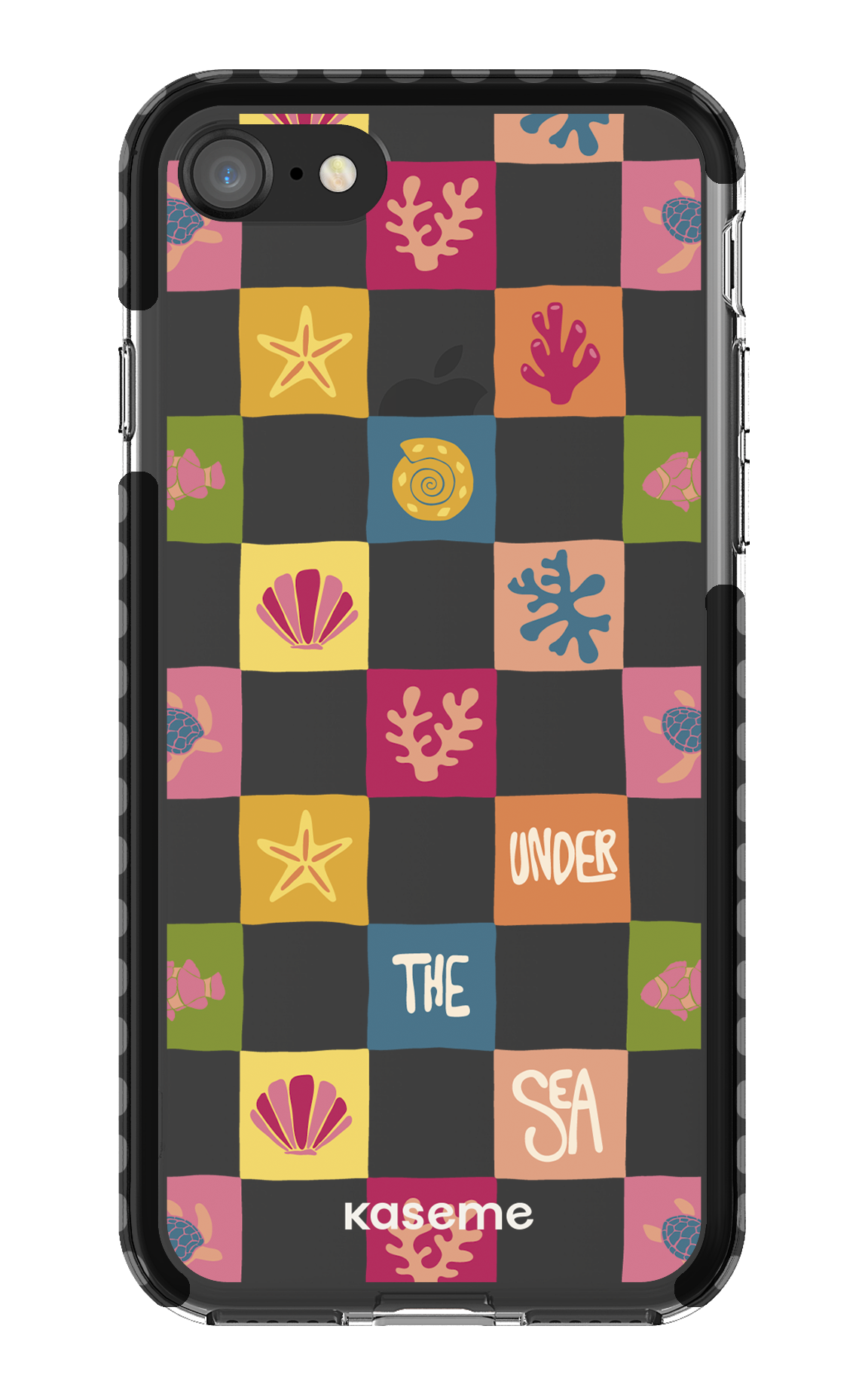 iPhone 8 Clear Case - Black Under the sea Clear Case -