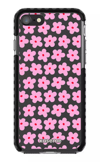 iPhone 8 Clear Case - Black Viva la Fiori Clear Case -