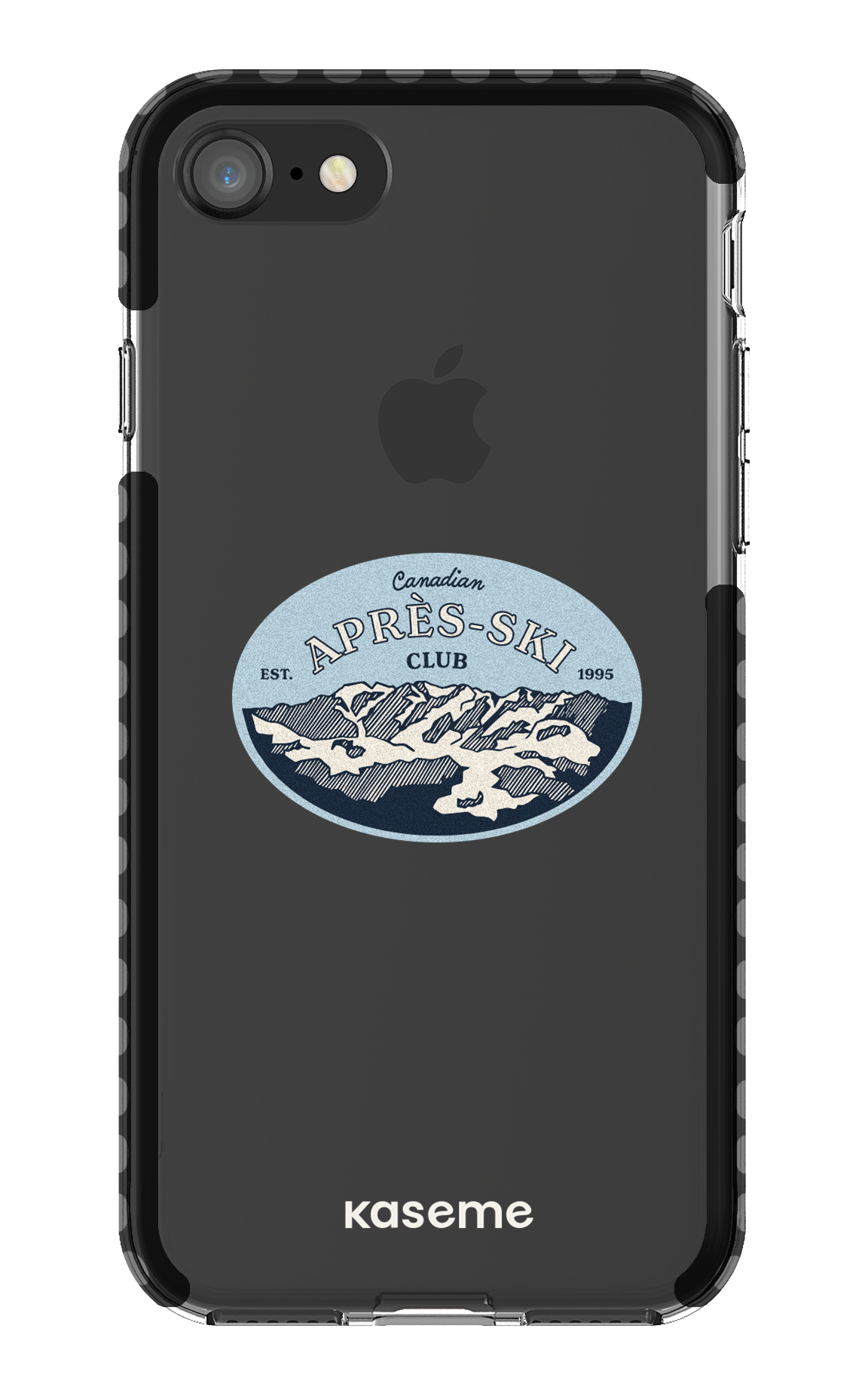 iPhone 8 Clear Case - Black Whistler Clear Case -