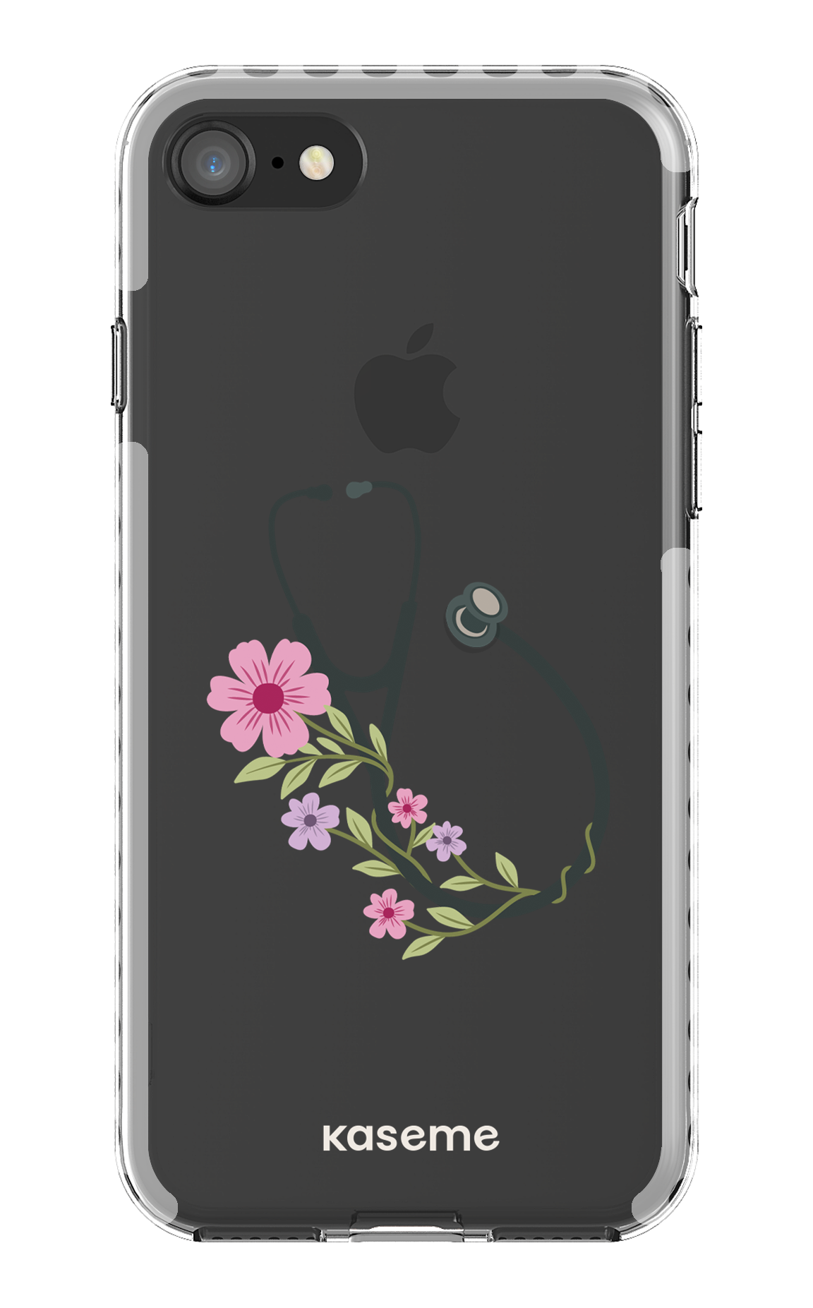 iPhone 8 Clear Case - White Blossom Beat Clear Case -