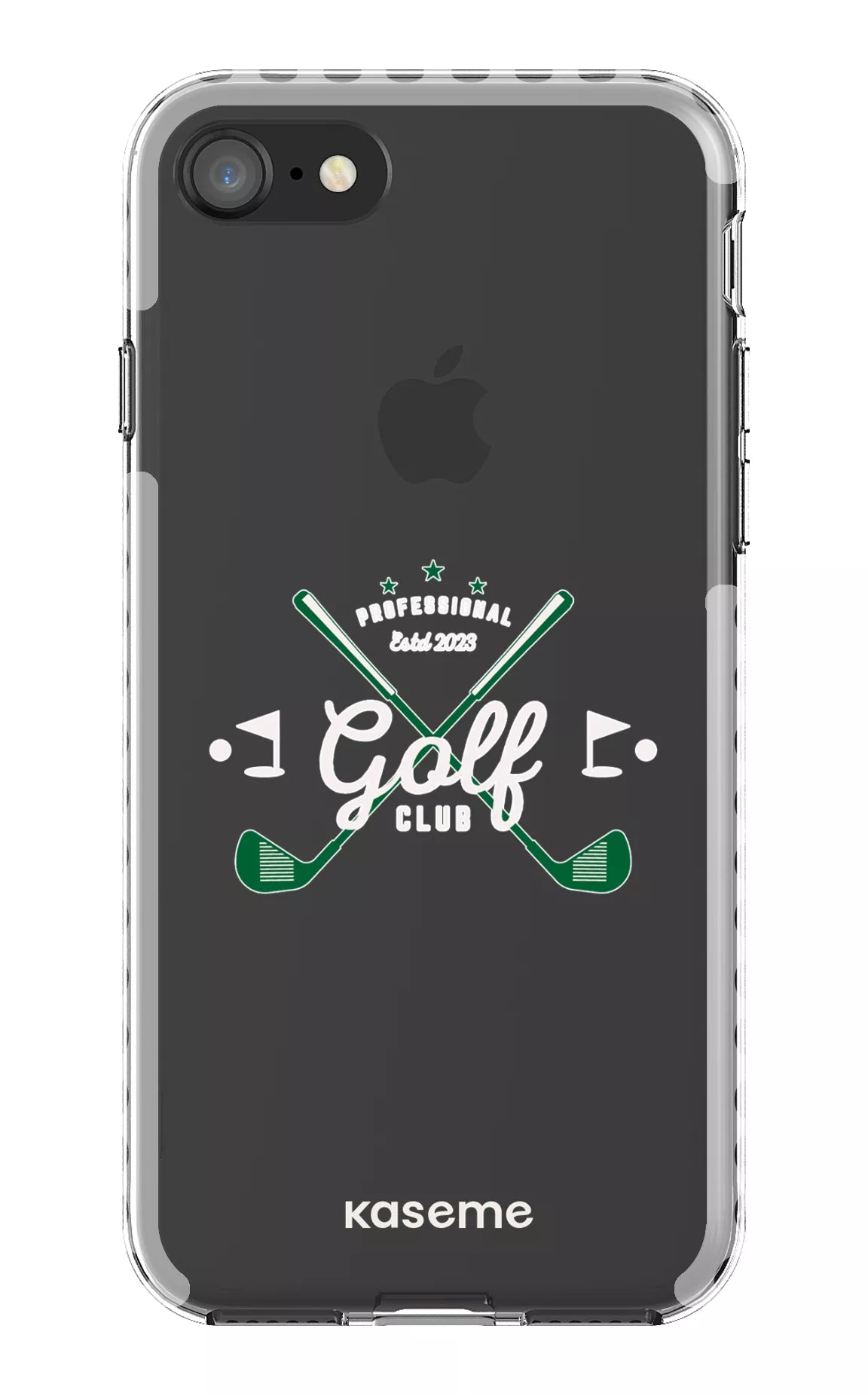 iPhone 8 Clear Case - White Bogey Clear Case -