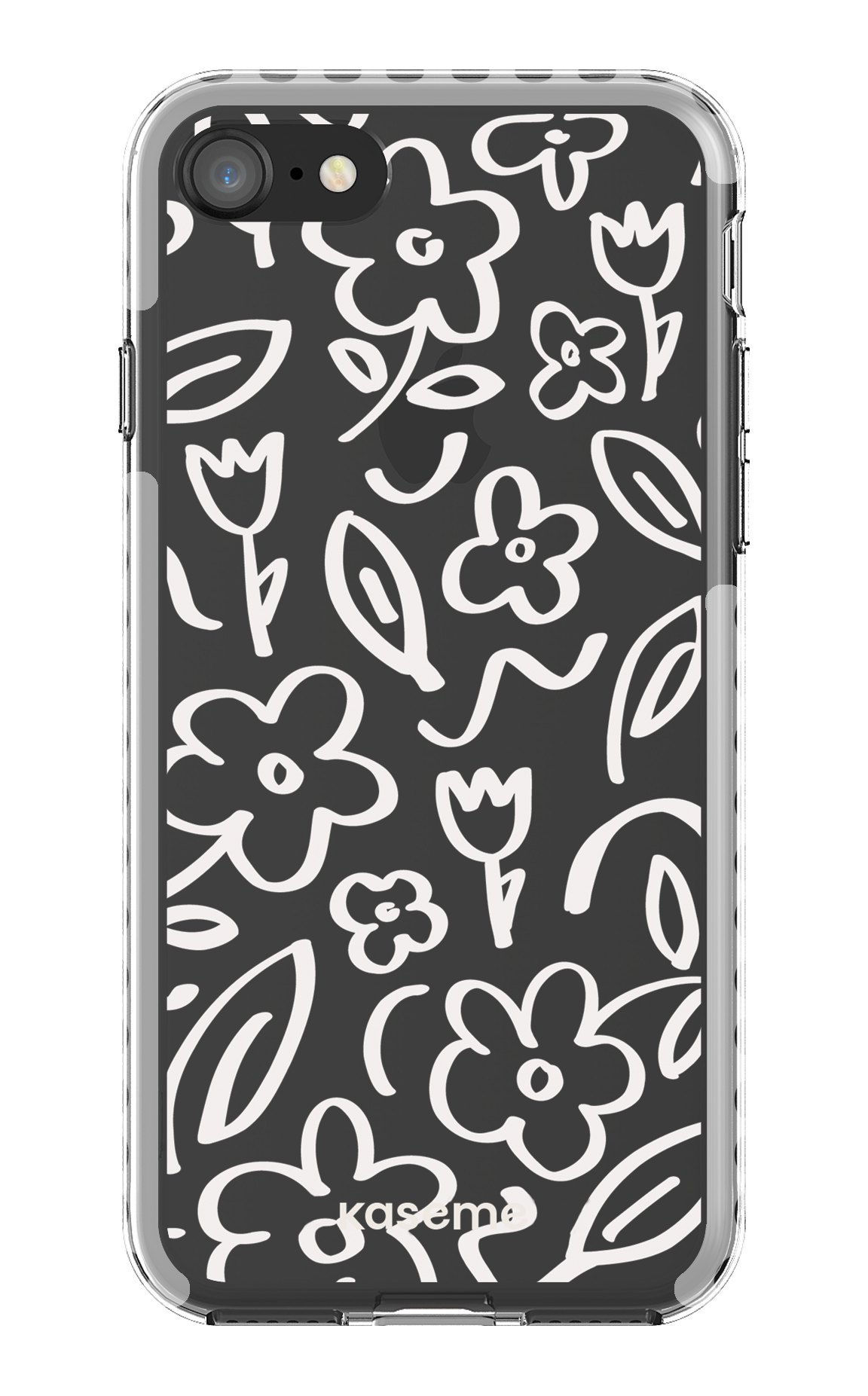 iPhone 8 Clear Case - White Brooklyn Clear Case -