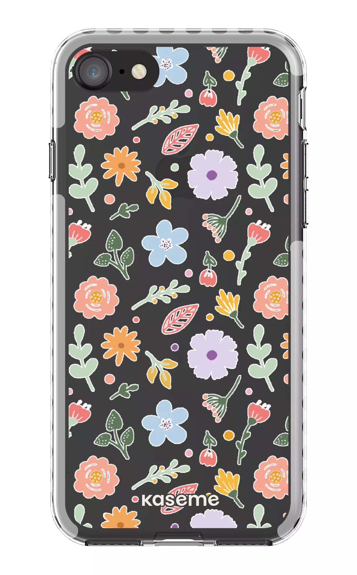 iPhone 8 Clear Case - White Charm Clear Case -