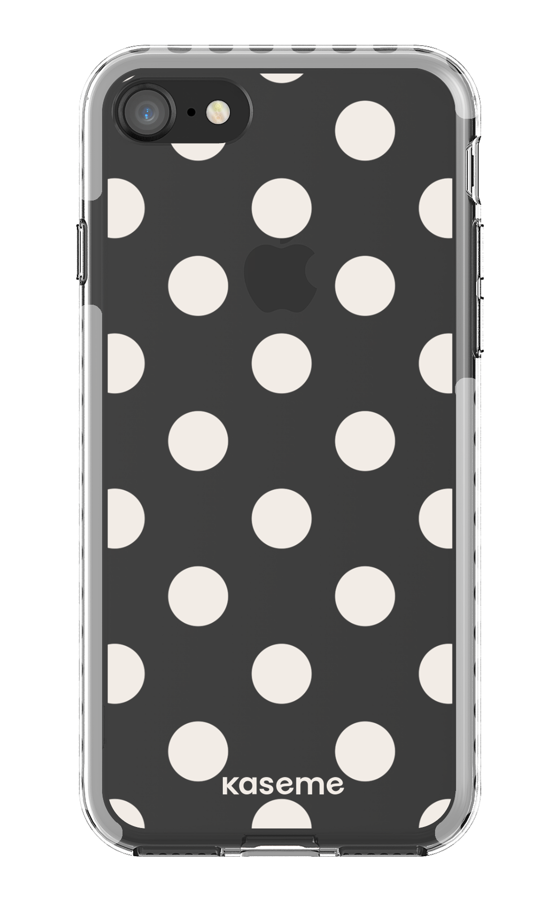 iPhone 8 Clear Case - White Couture Clear Case -