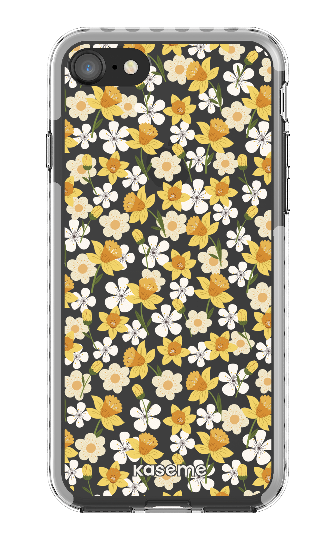 iPhone 8 Clear Case - White Daffodil Clear Case -