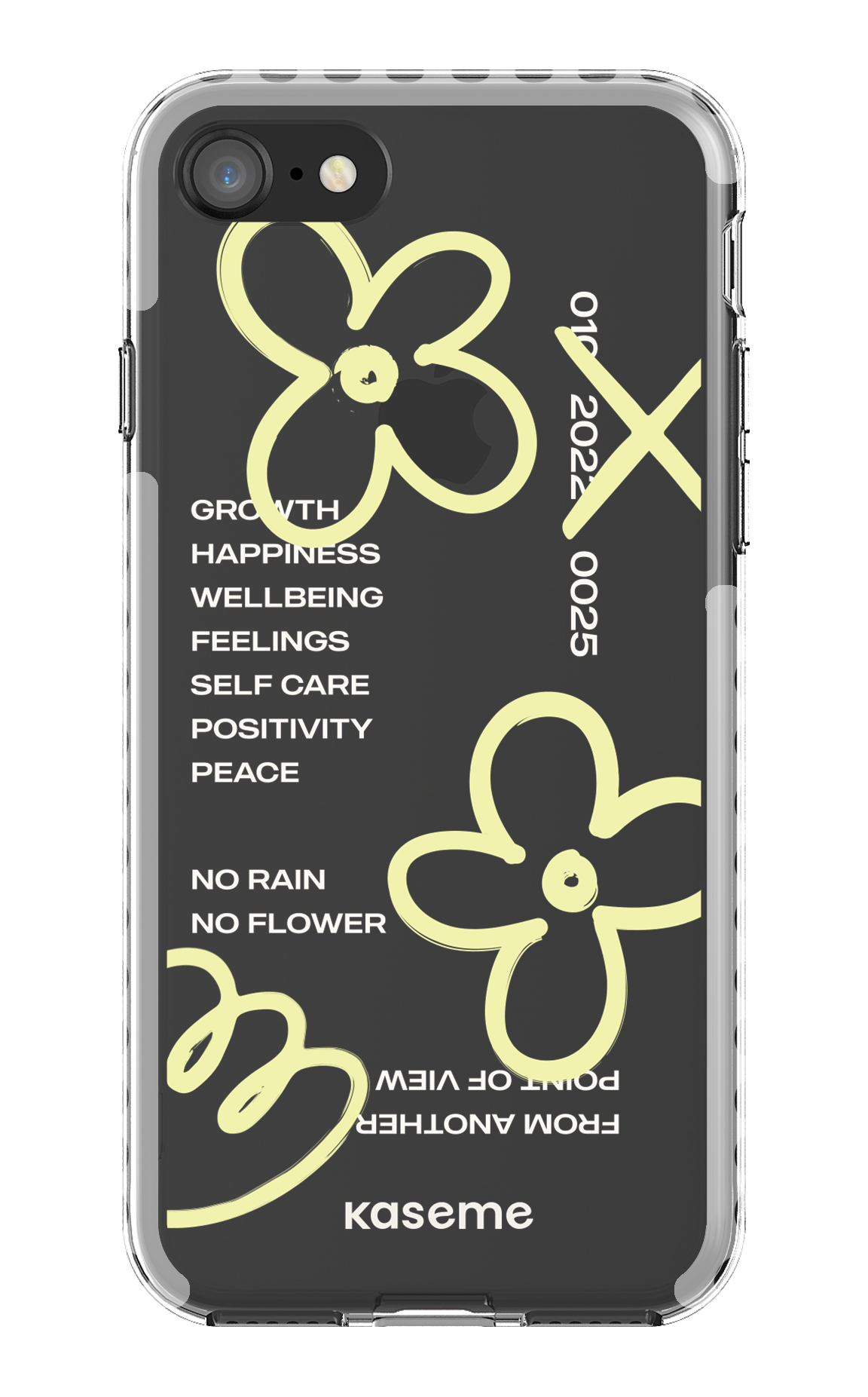 iPhone 8 Clear Case - White Feelings clear case -