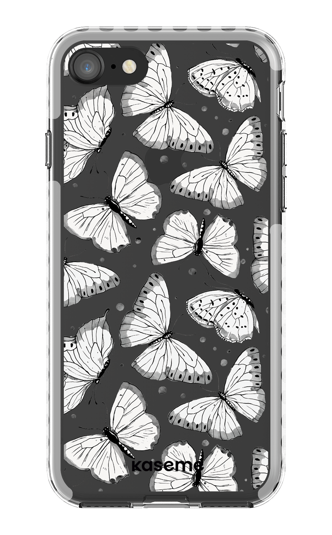 iPhone 8 Clear Case - White Float Clear Case -