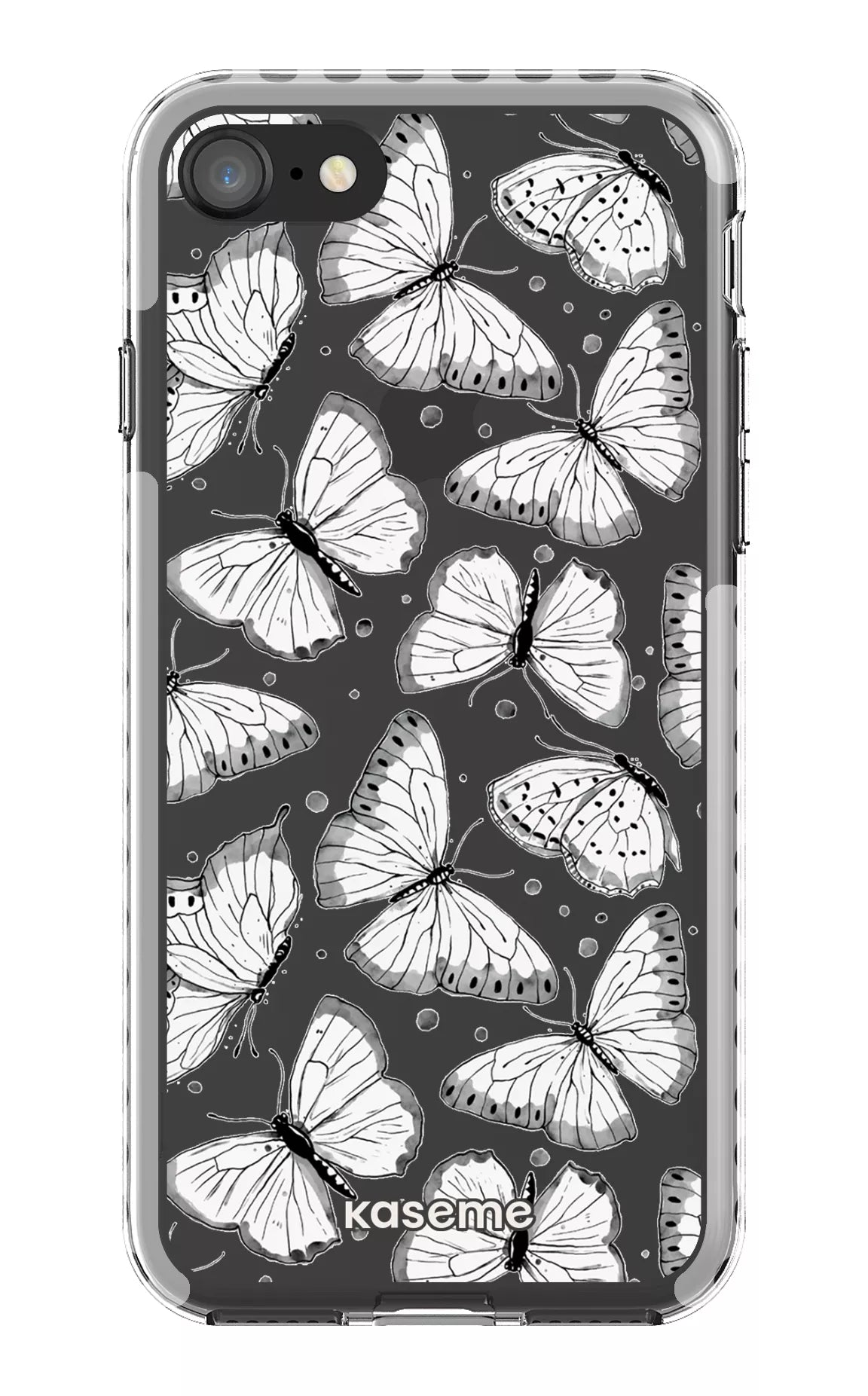 iPhone 8 Clear Case - White Float Clear Case -