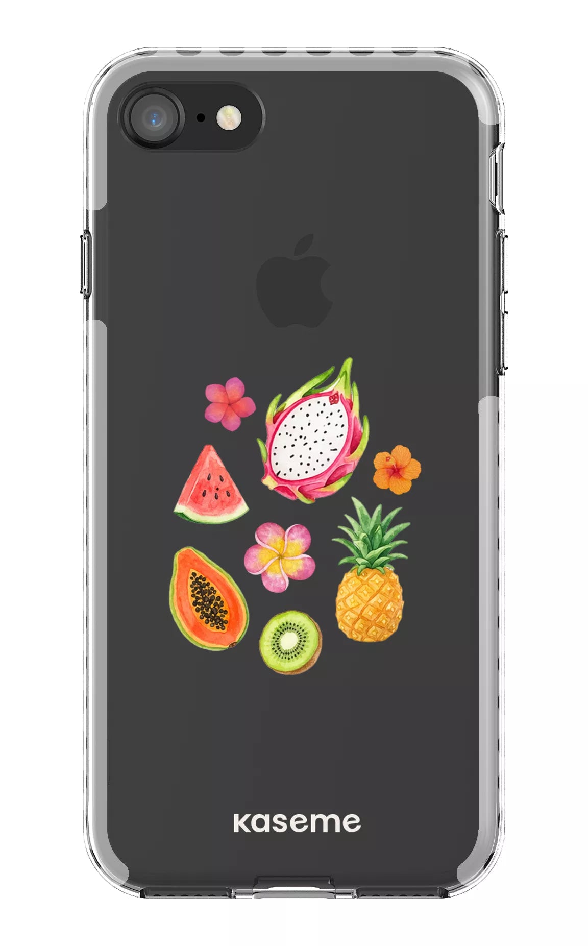 iPhone 8 Clear Case - White Fresca Tropicale Clear Case -