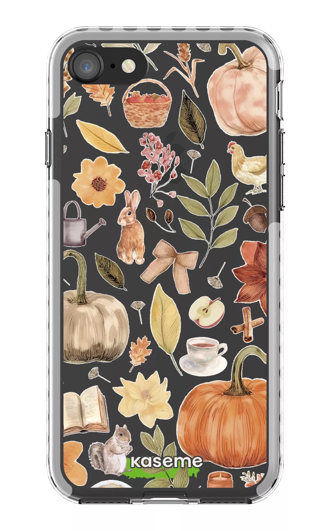iPhone 8 Clear Case - White Harvest Hues Clear Case -