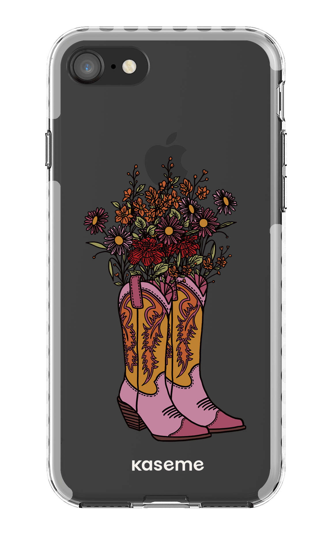 iPhone 8 Clear Case - White Howdy Clear Case -