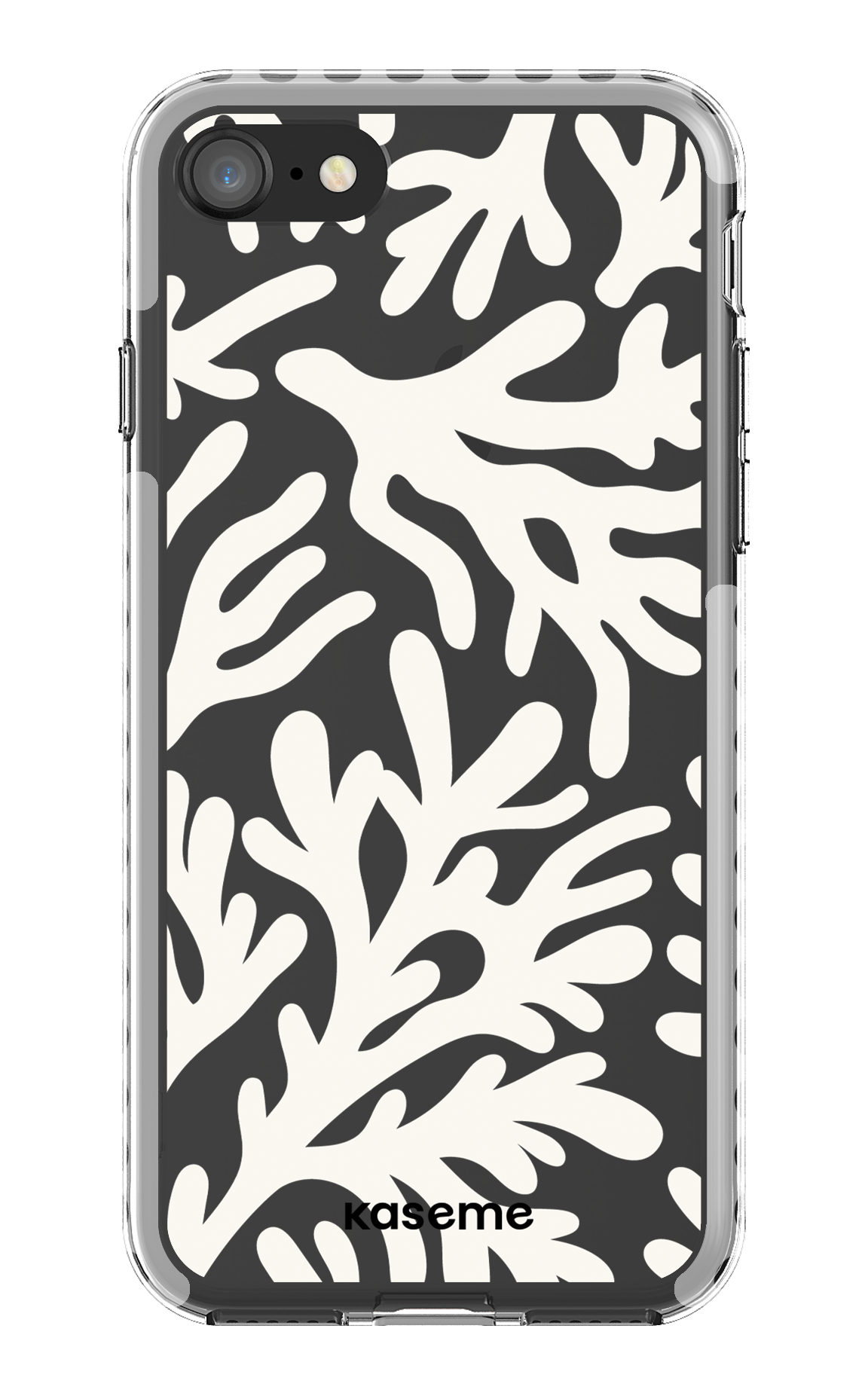 iPhone 8 Clear Case - White Koralia Clear Case -