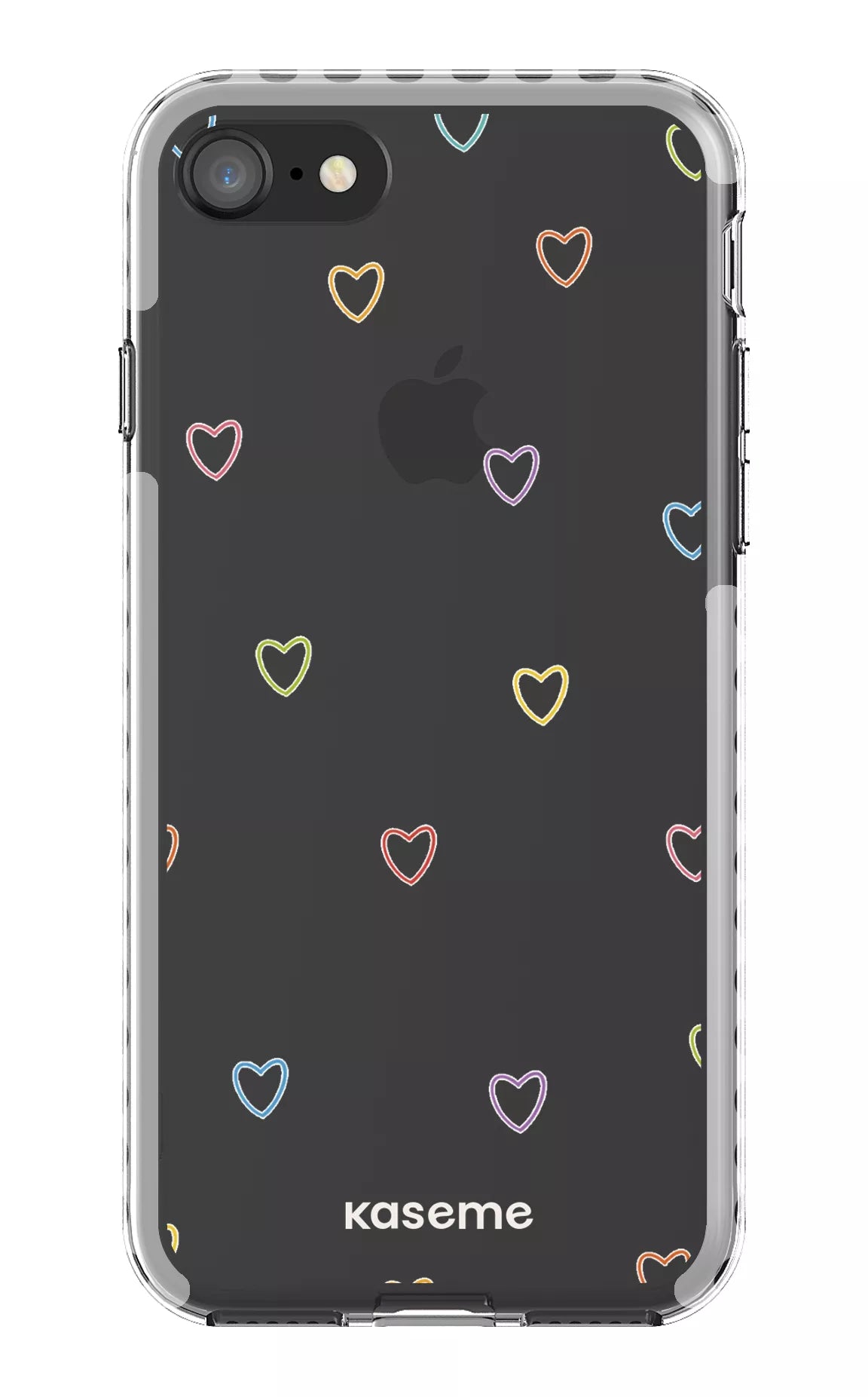 iPhone 8 Clear Case - White Love Wins Clear Case -