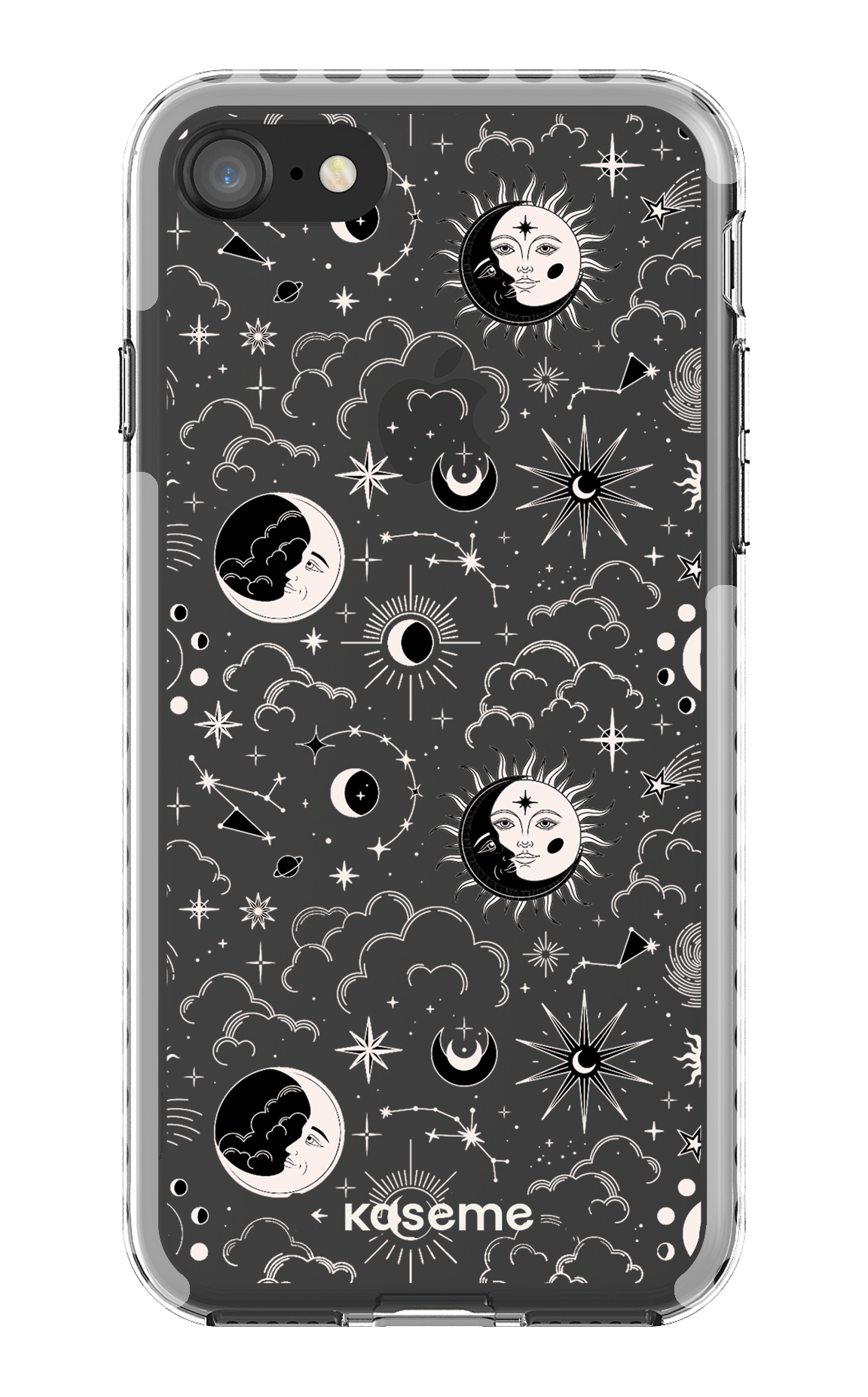 iPhone 8 Clear Case - White Milky Way White Clear Case -