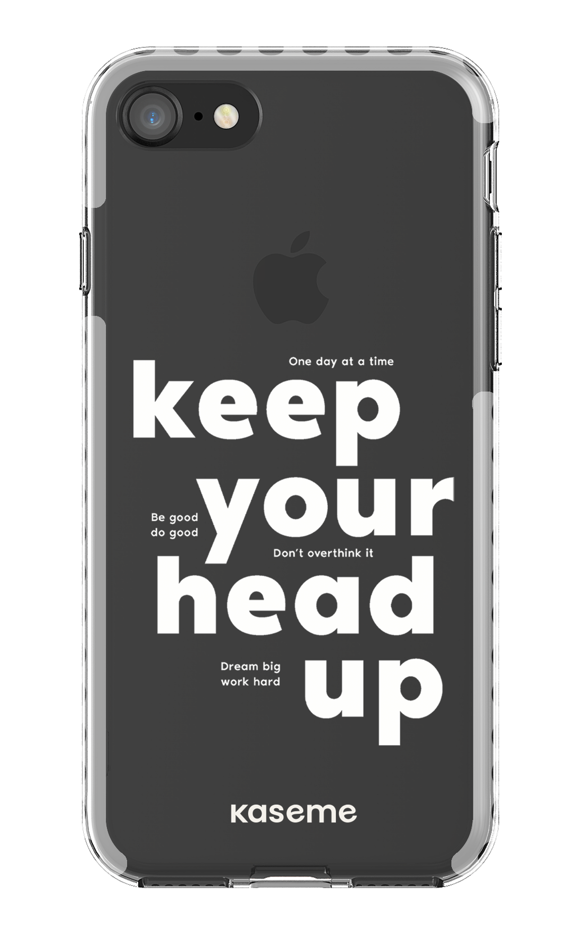 iPhone 8 Clear Case - White Mindset Clear Case -