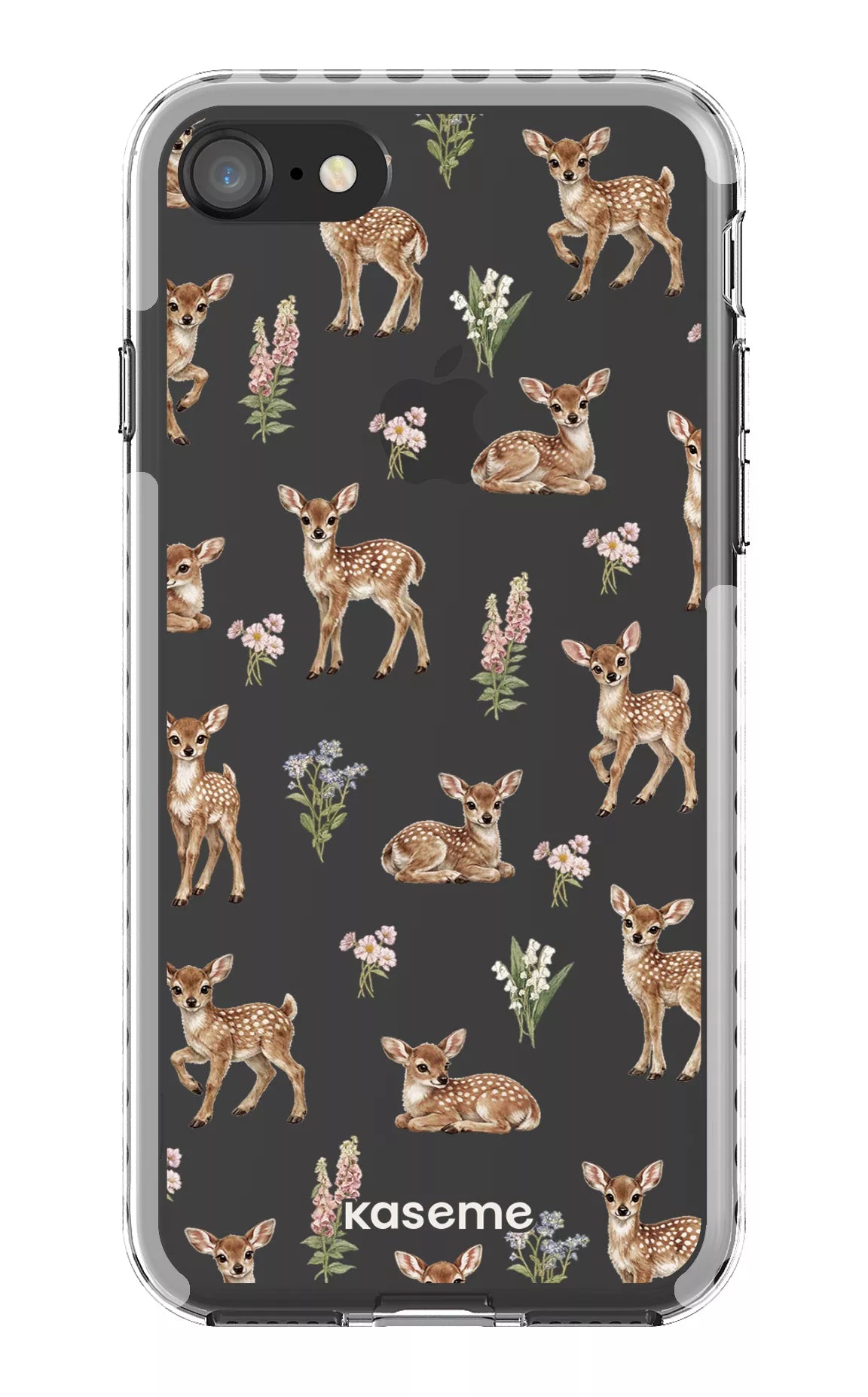 iPhone 8 Clear Case - White Sweet Bambi Clear Case -