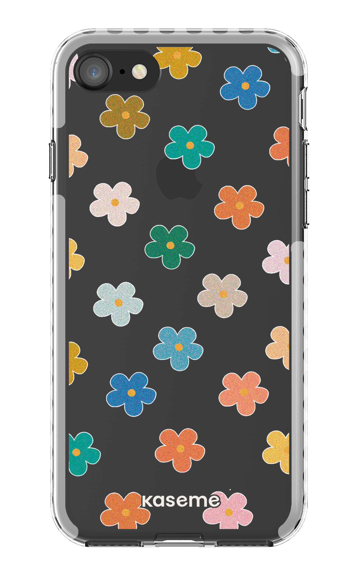 iPhone 8 Clear Case - White Woodstock Clear Case -
