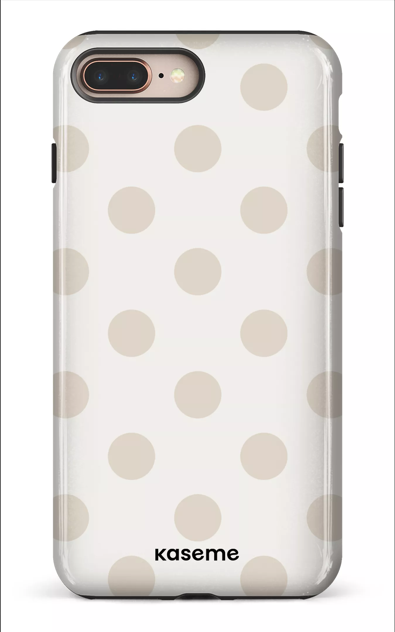 iPhone 8 Plus Tough Couture Beige & White -