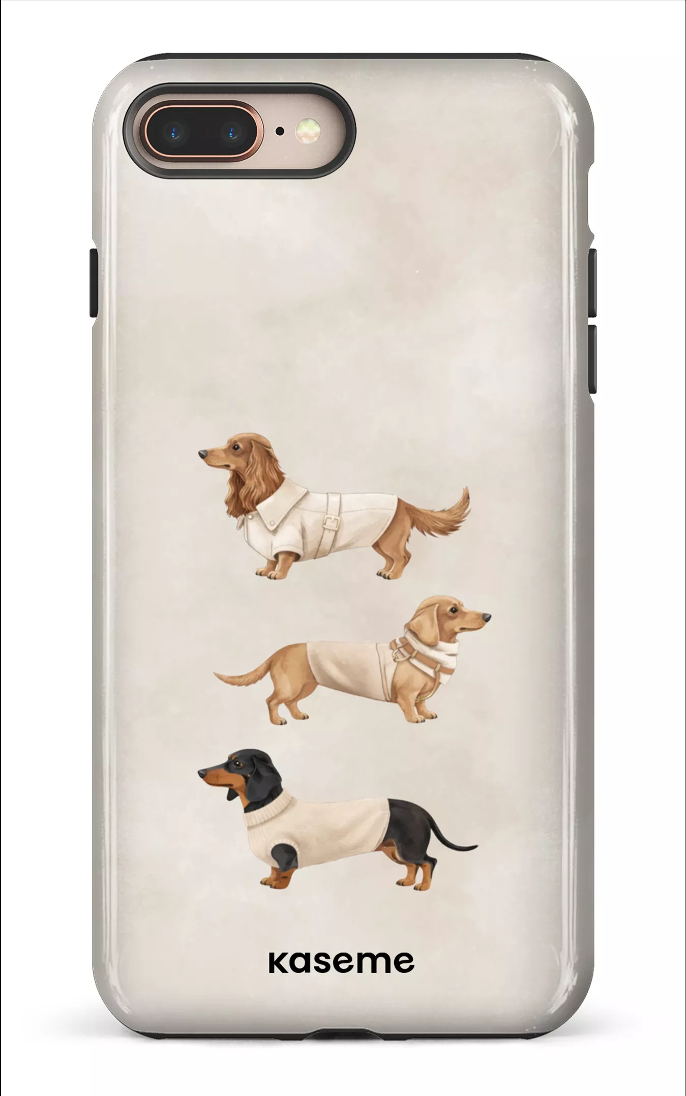 iPhone 8 Plus Tough Doxies Club Beige -