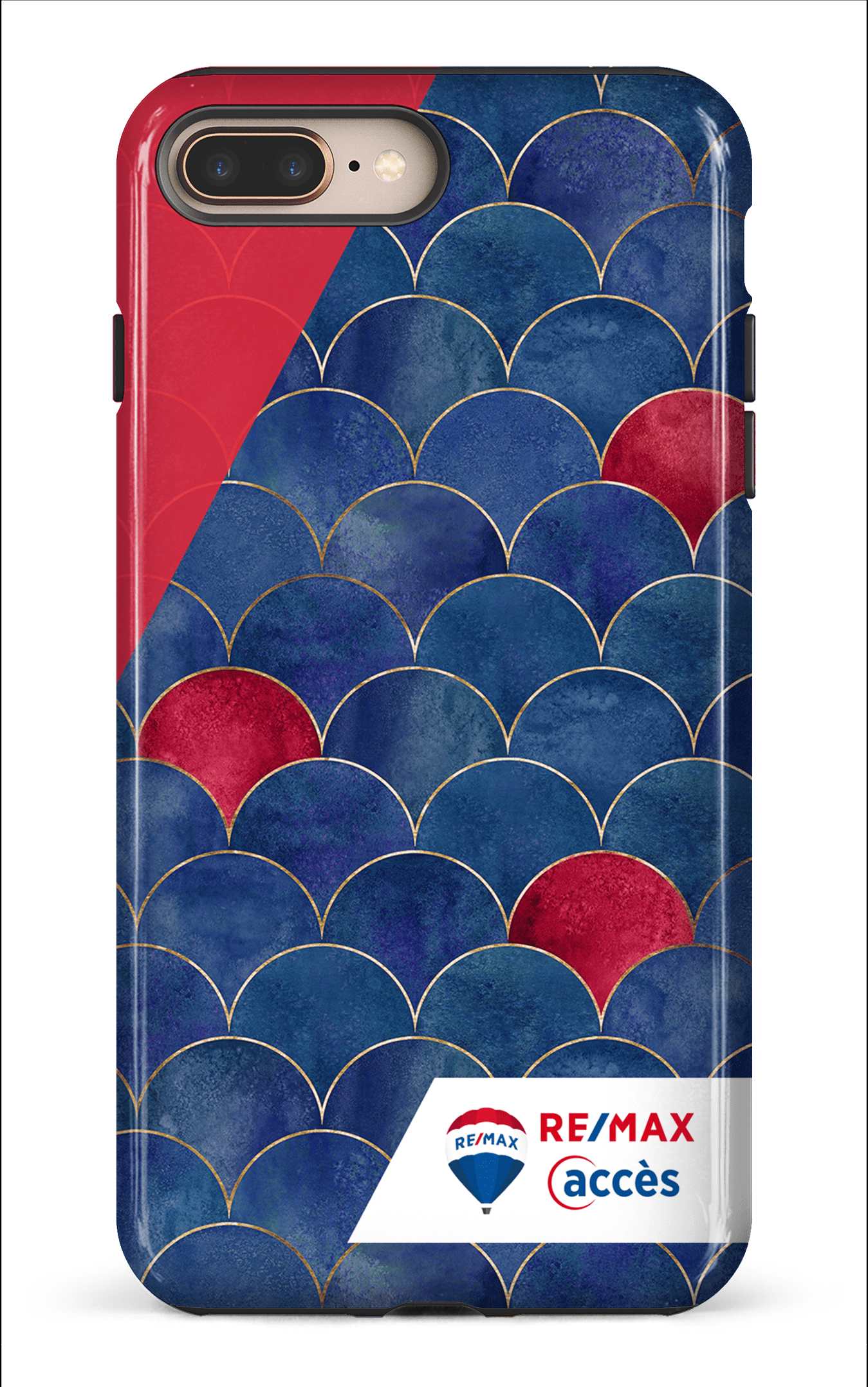 iPhone 8 Plus Tough Écailles bicolores -