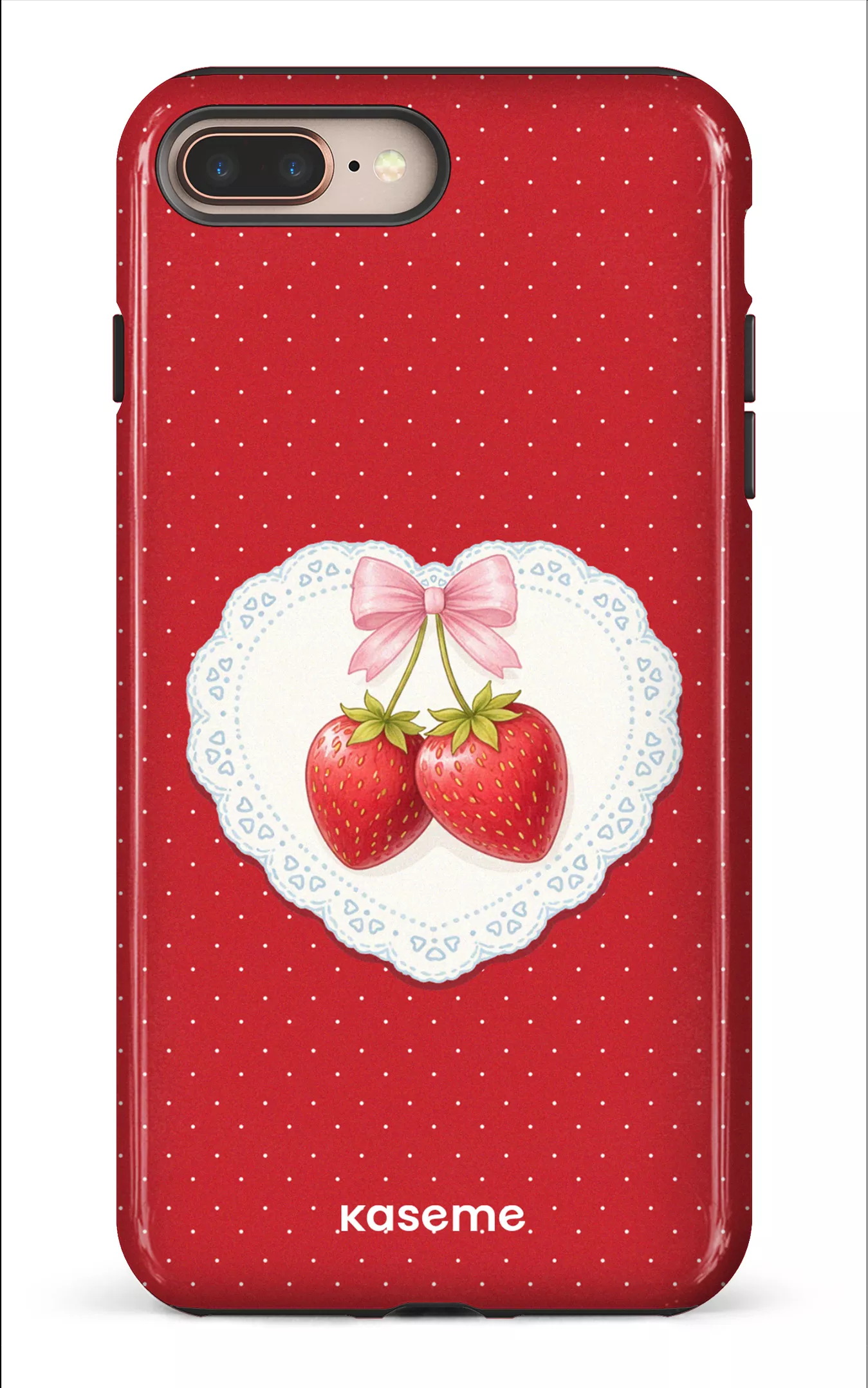 iPhone 8 Plus Tough Fresa Lace Red -