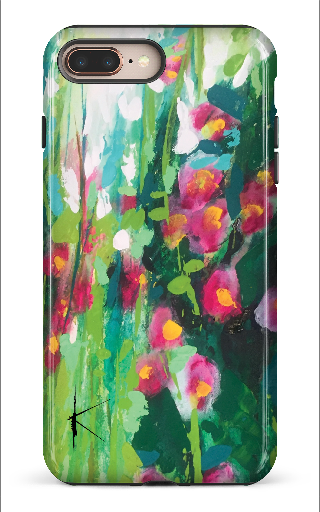 iPhone 8 Plus Tough La Rose Trémière par Kristine Girard -