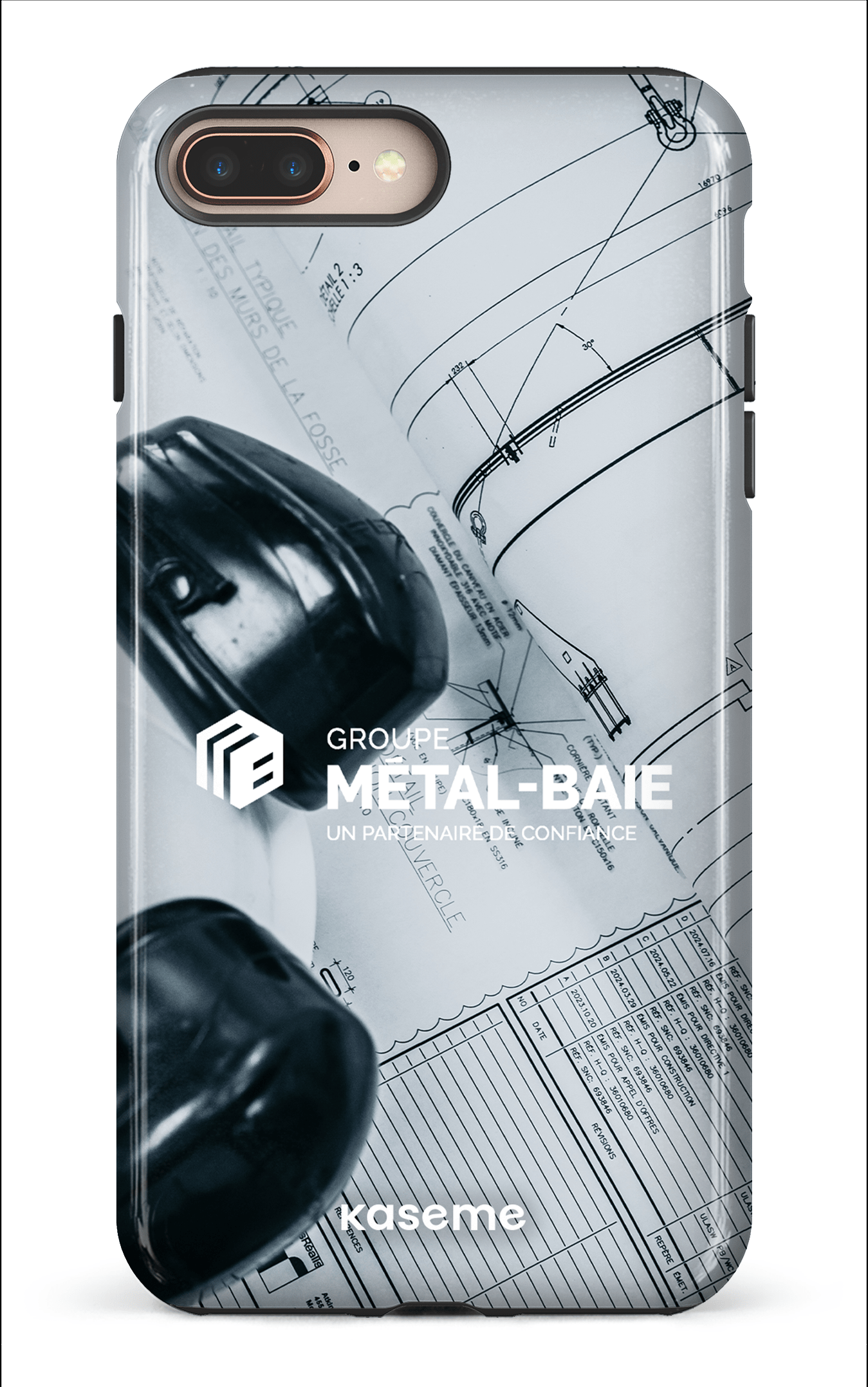 iPhone 8 Plus Tough Le plan par Métal-Baie -