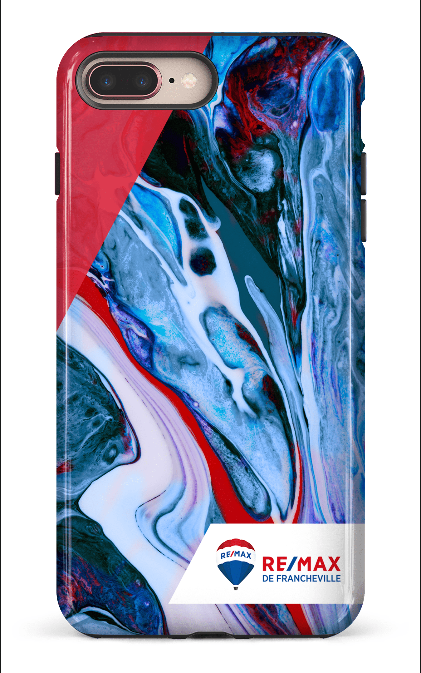 iPhone 8 Plus Tough Peinture marbrée claire de Francheville -