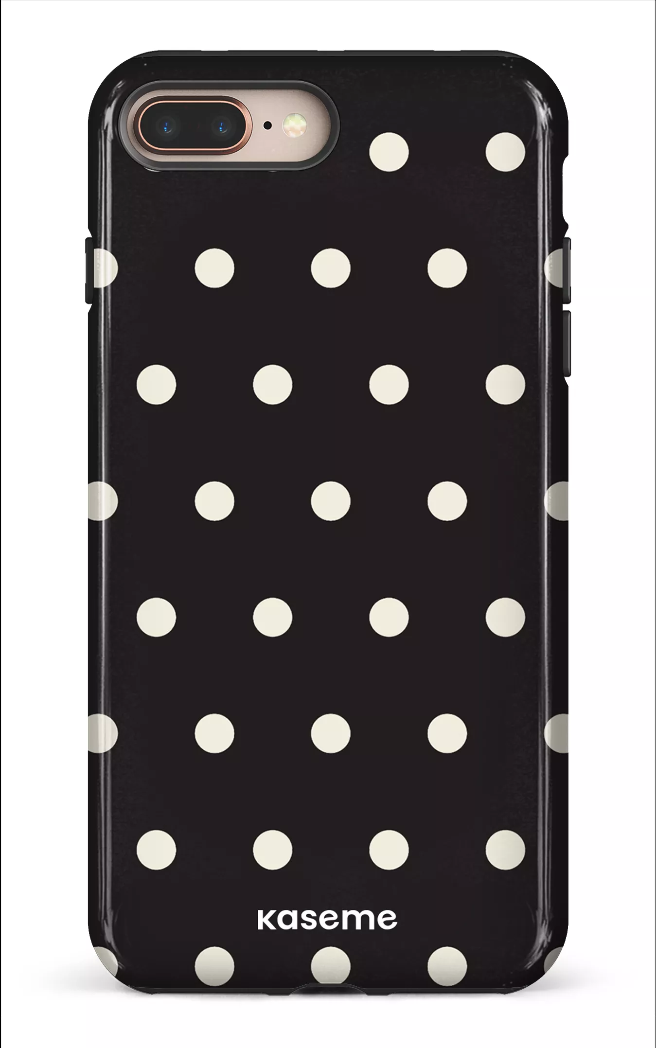 iPhone 8 Plus Tough Polka Black -