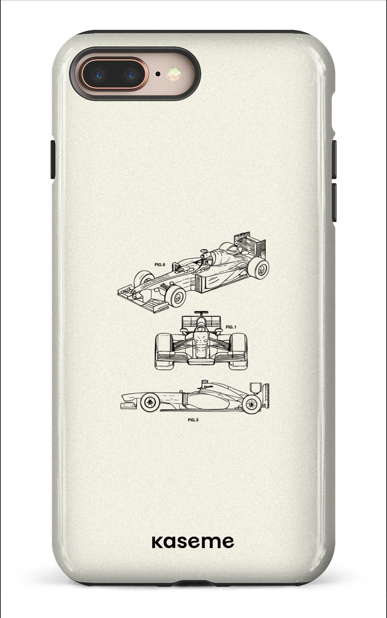 iPhone 8 Plus Tough Sport Car White -