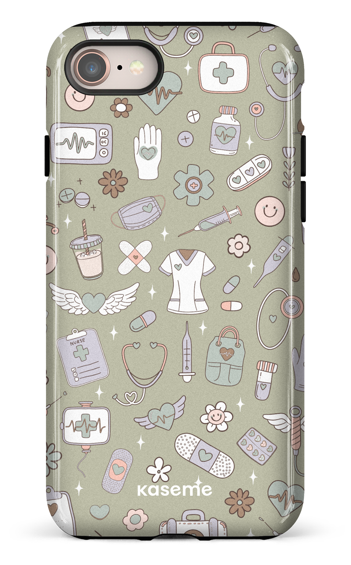 iPhone 8 Tough Code Green -