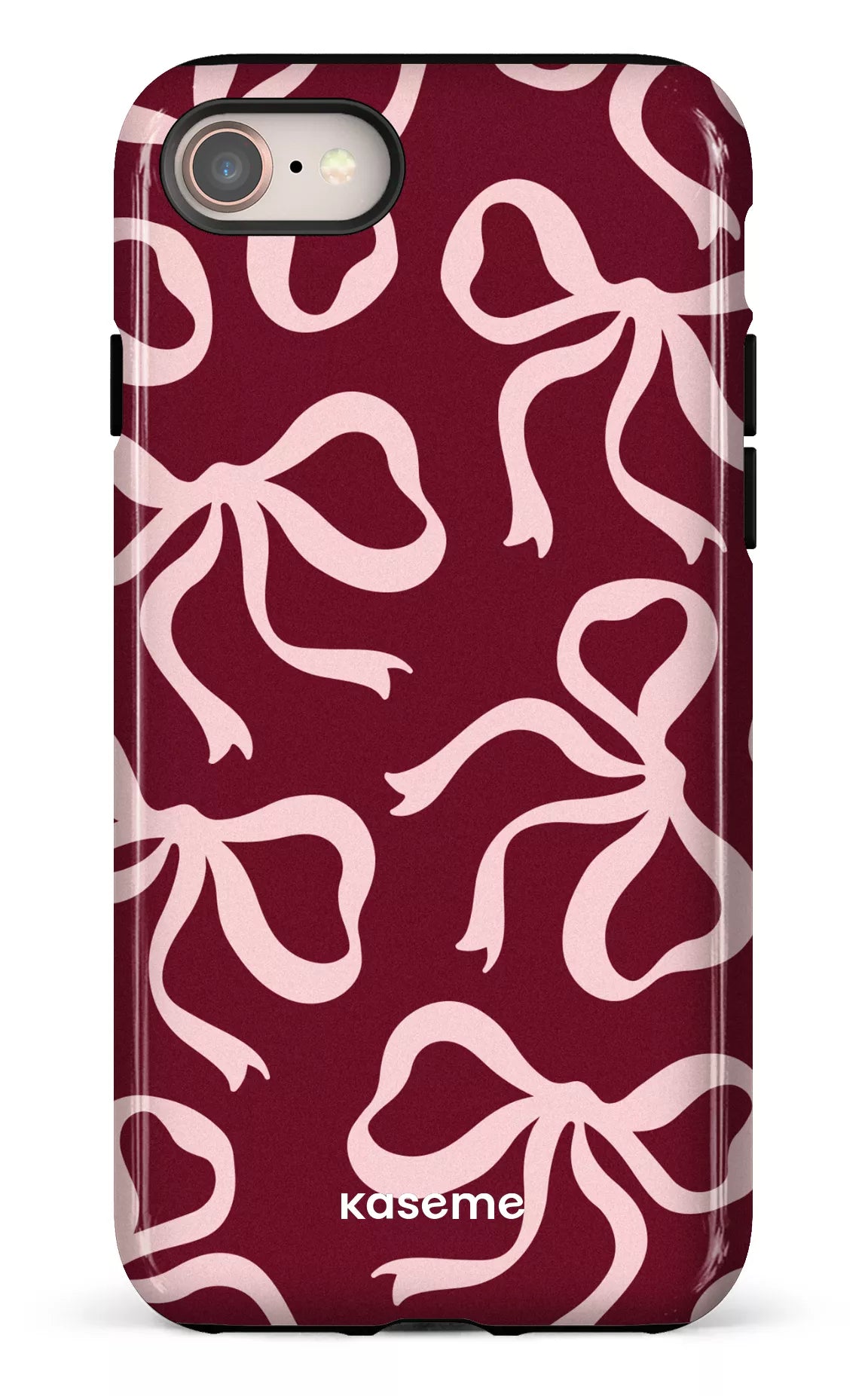 iPhone 8 Tough Lace Burgundy & Pink -