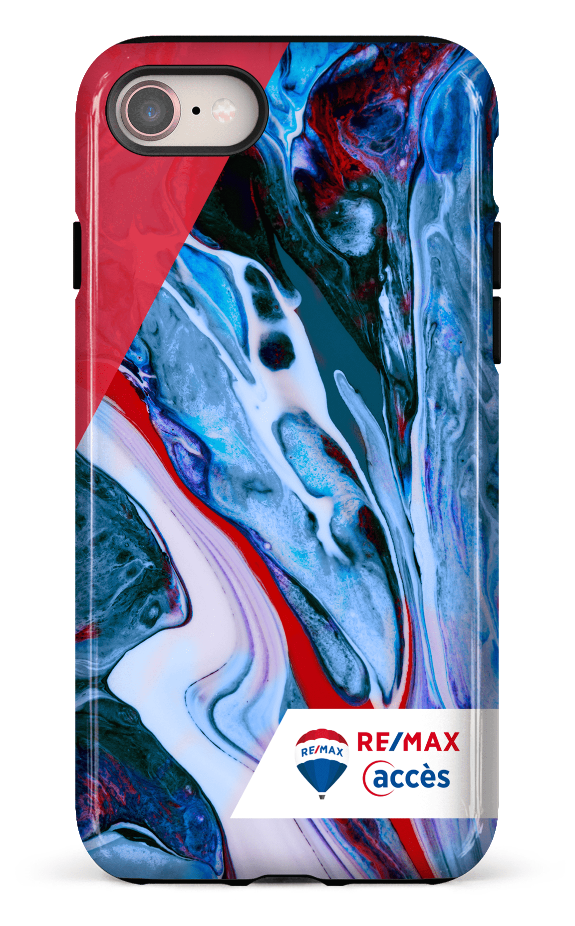 iPhone 8 Tough Peinture marbrée claire -
