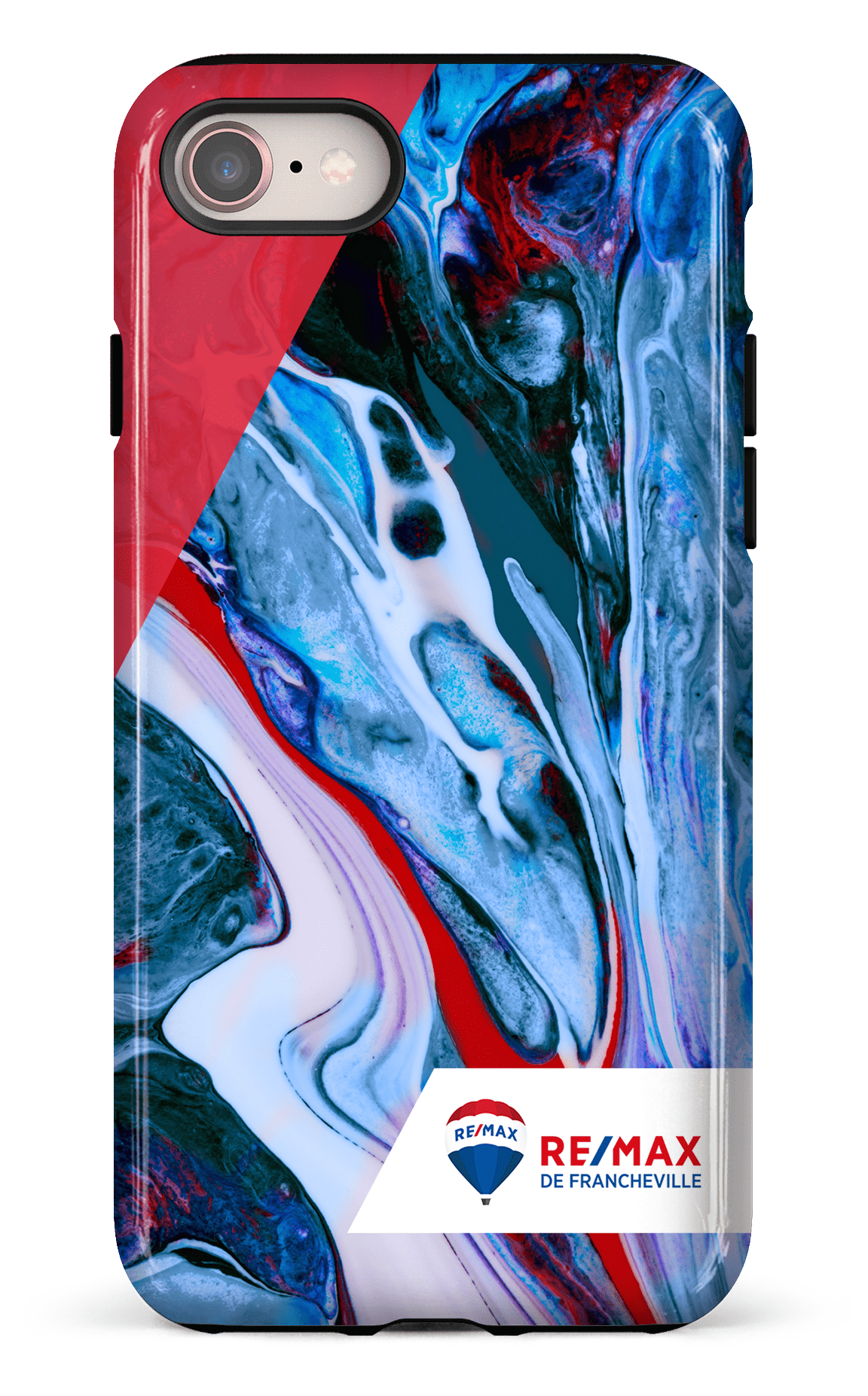 iPhone 8 Tough Peinture marbrée claire de Francheville -