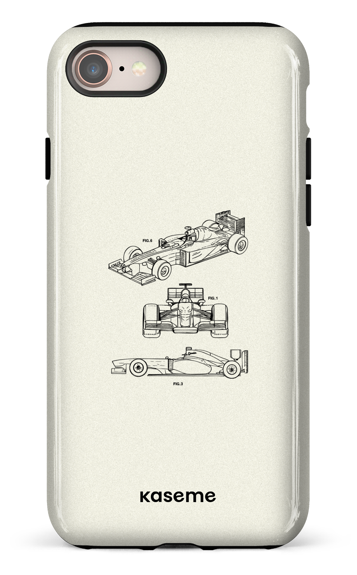 iPhone 8 Tough Sport Car White -