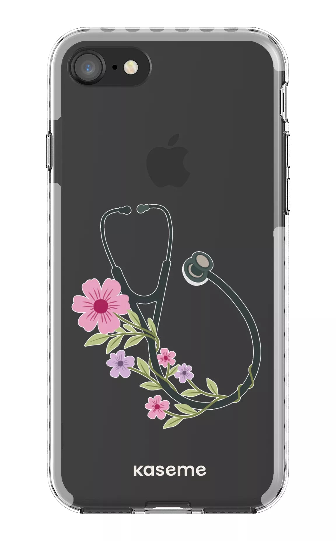 iPhone SE Clear Case - White Blossom Beat Clear Case -