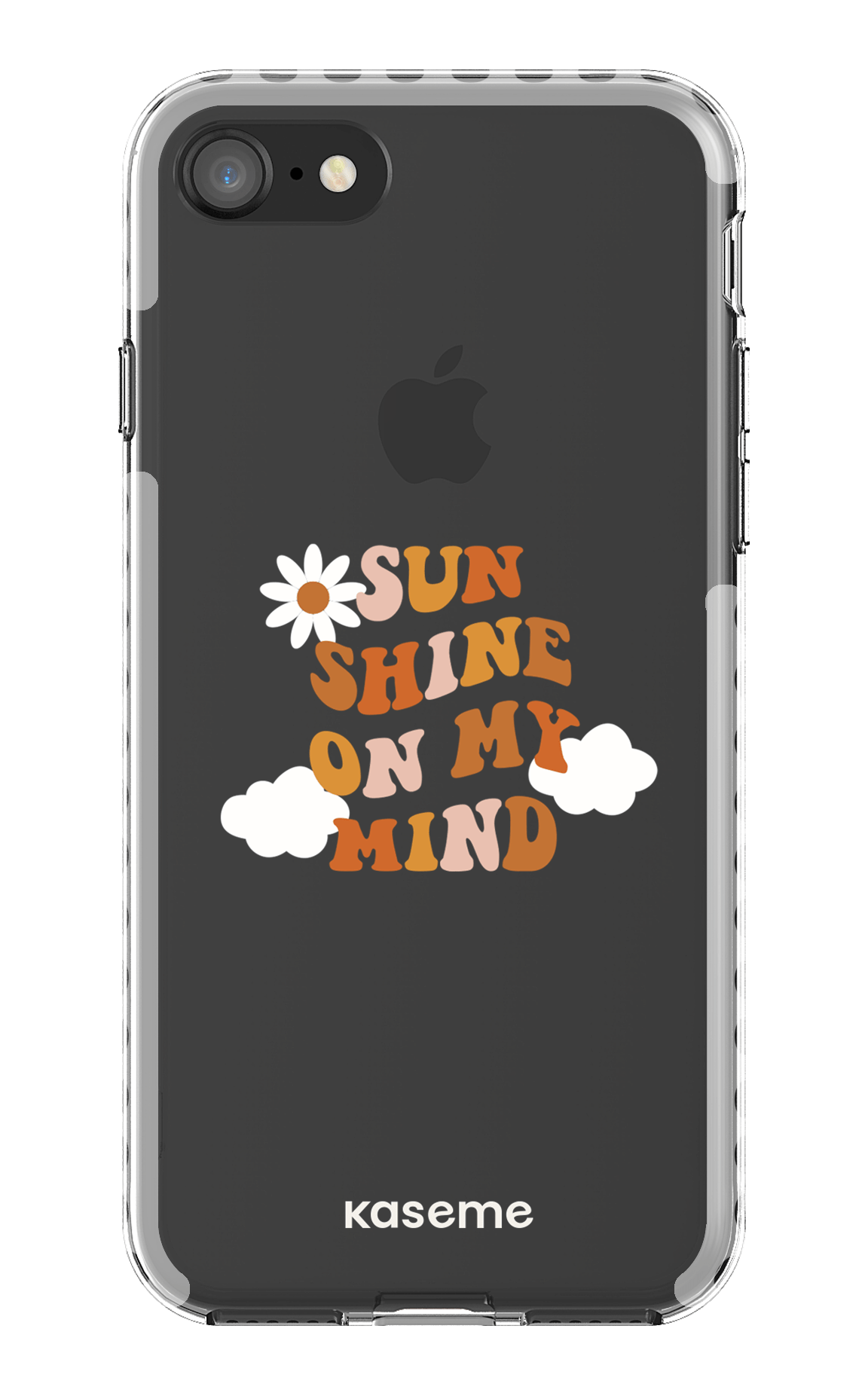 iPhone SE Clear Case - White Cheerful Clear Case -