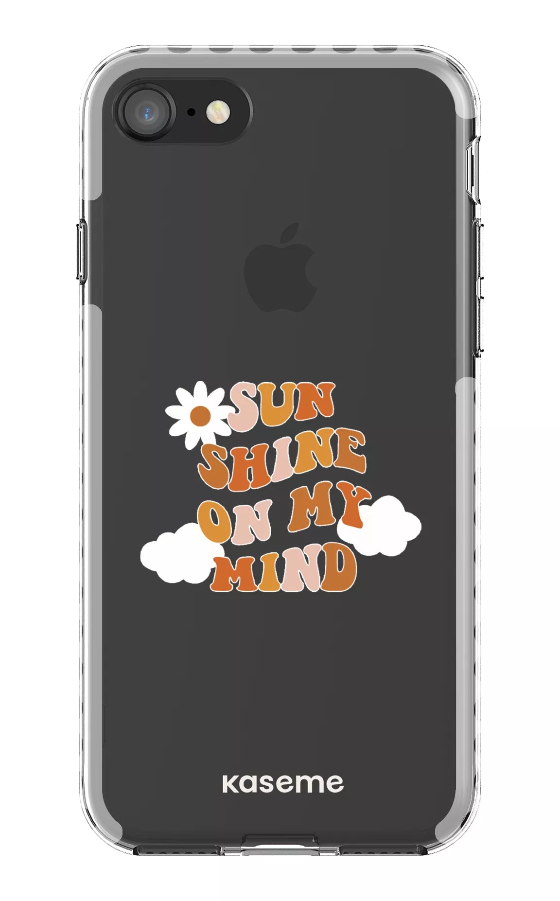 iPhone SE Clear Case - White Cheerful Clear Case -
