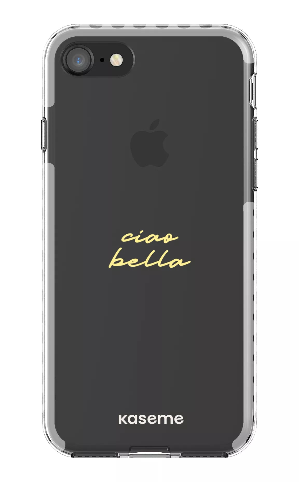 iPhone SE Clear Case - White Ciao Bella Clear Case -