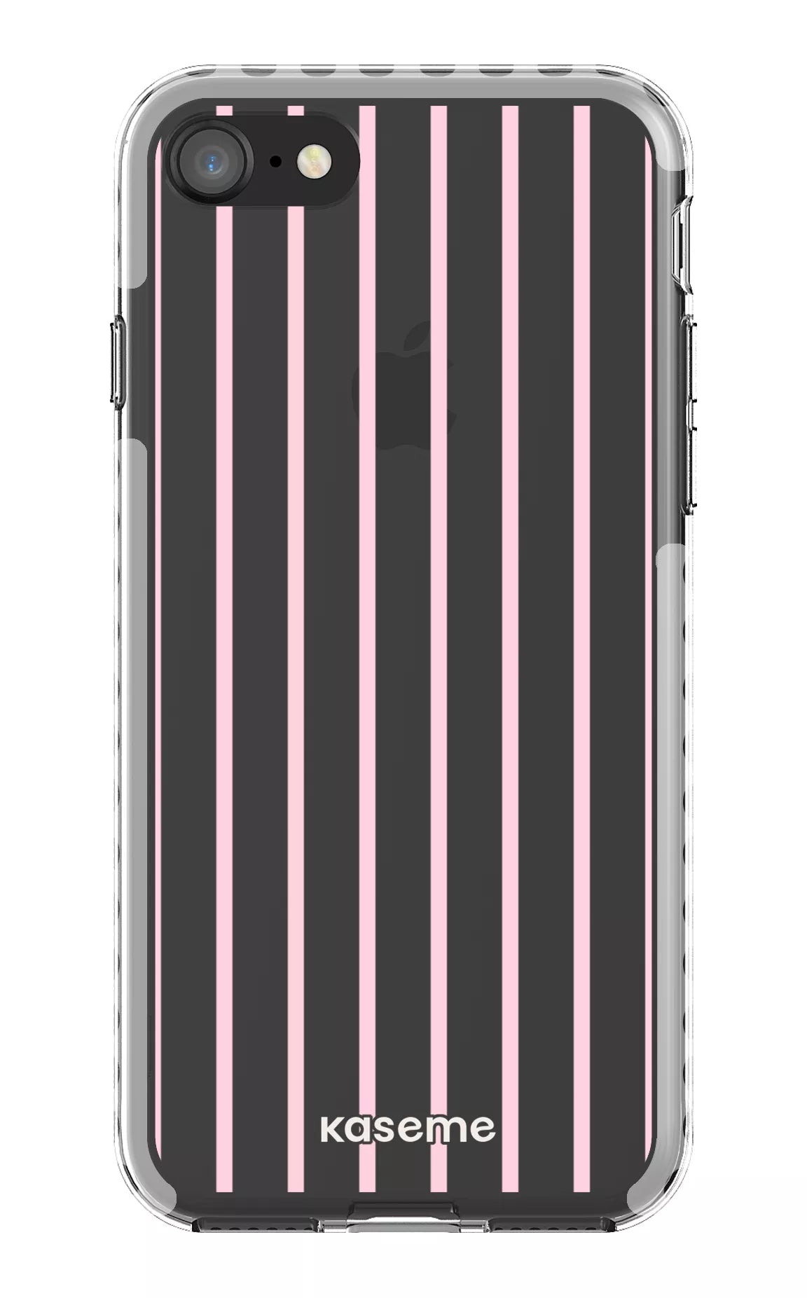 iPhone SE Clear Case - White Dolce Striscia Clear Case -