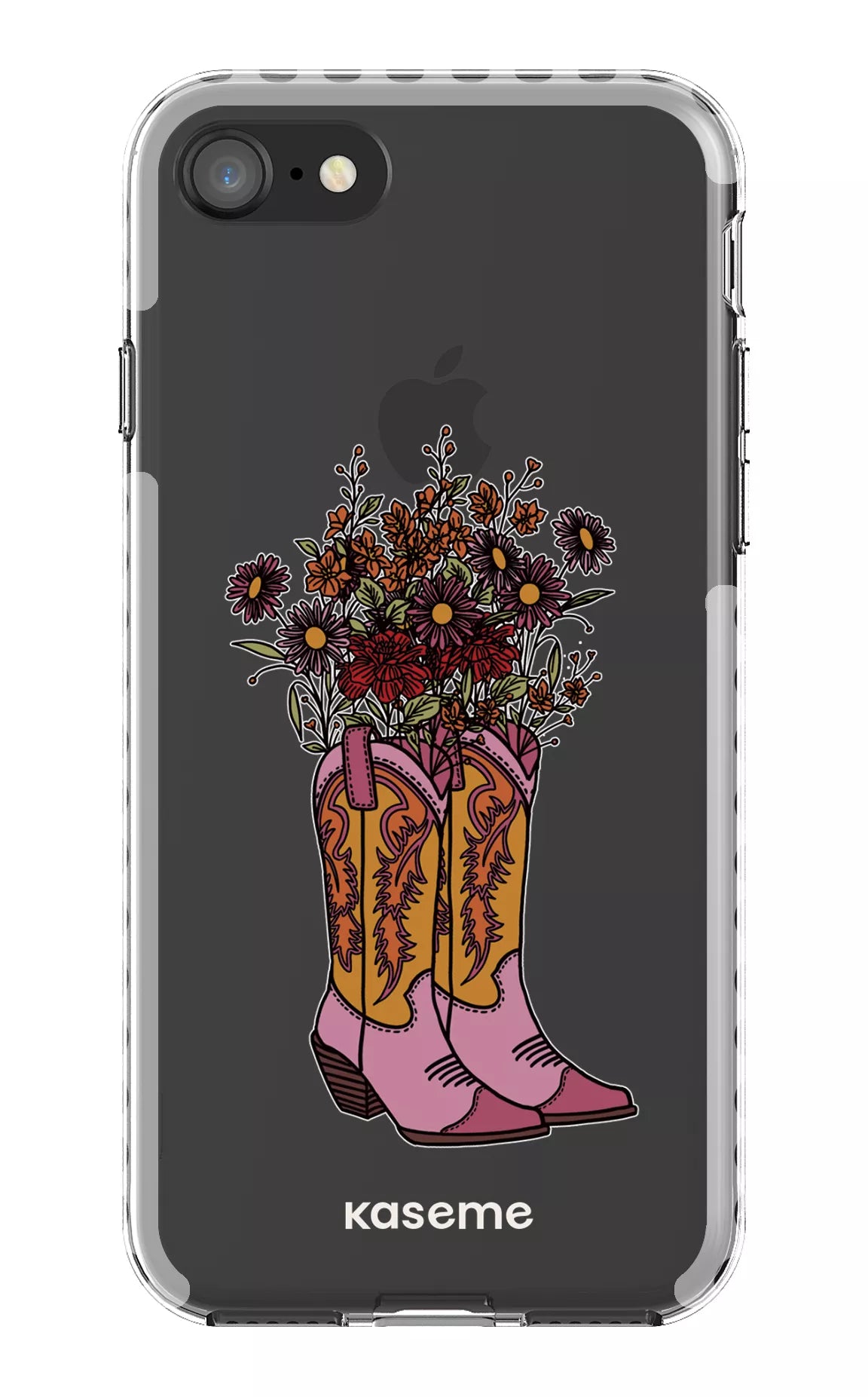 iPhone SE Clear Case - White Howdy Clear Case -