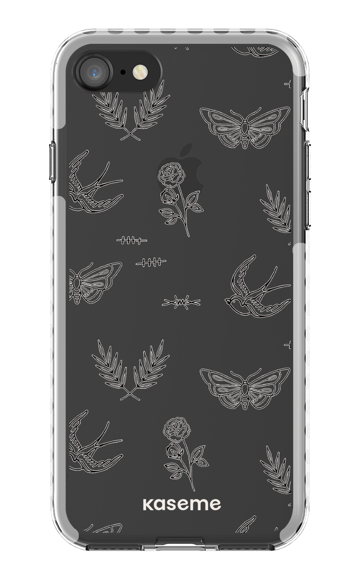 iPhone SE Clear Case - White Ink Clear Case -