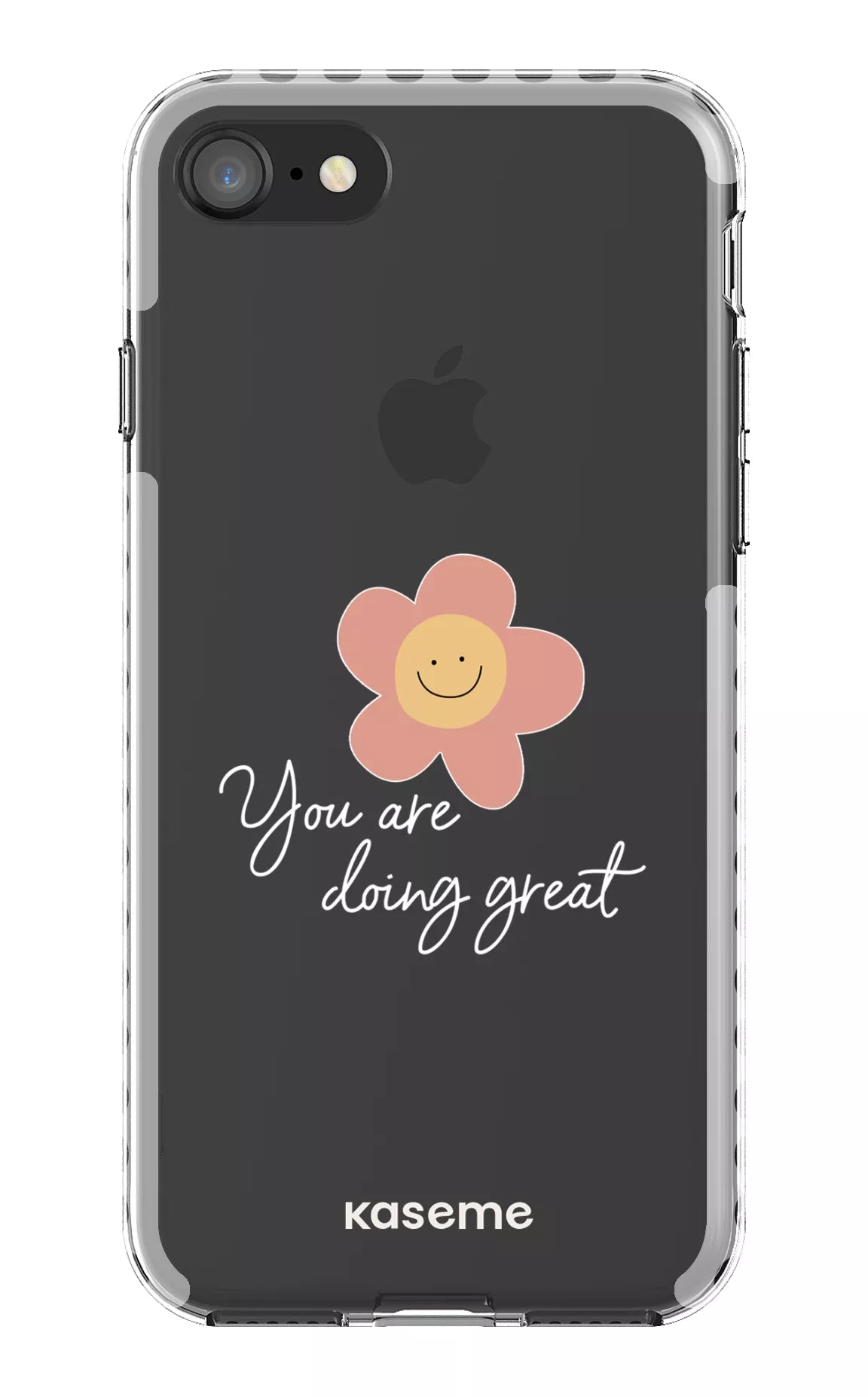 iPhone SE Clear Case - White Keep going Clear Case -