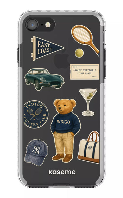 iPhone SE Clear Case - White Kingsley Clear Case -