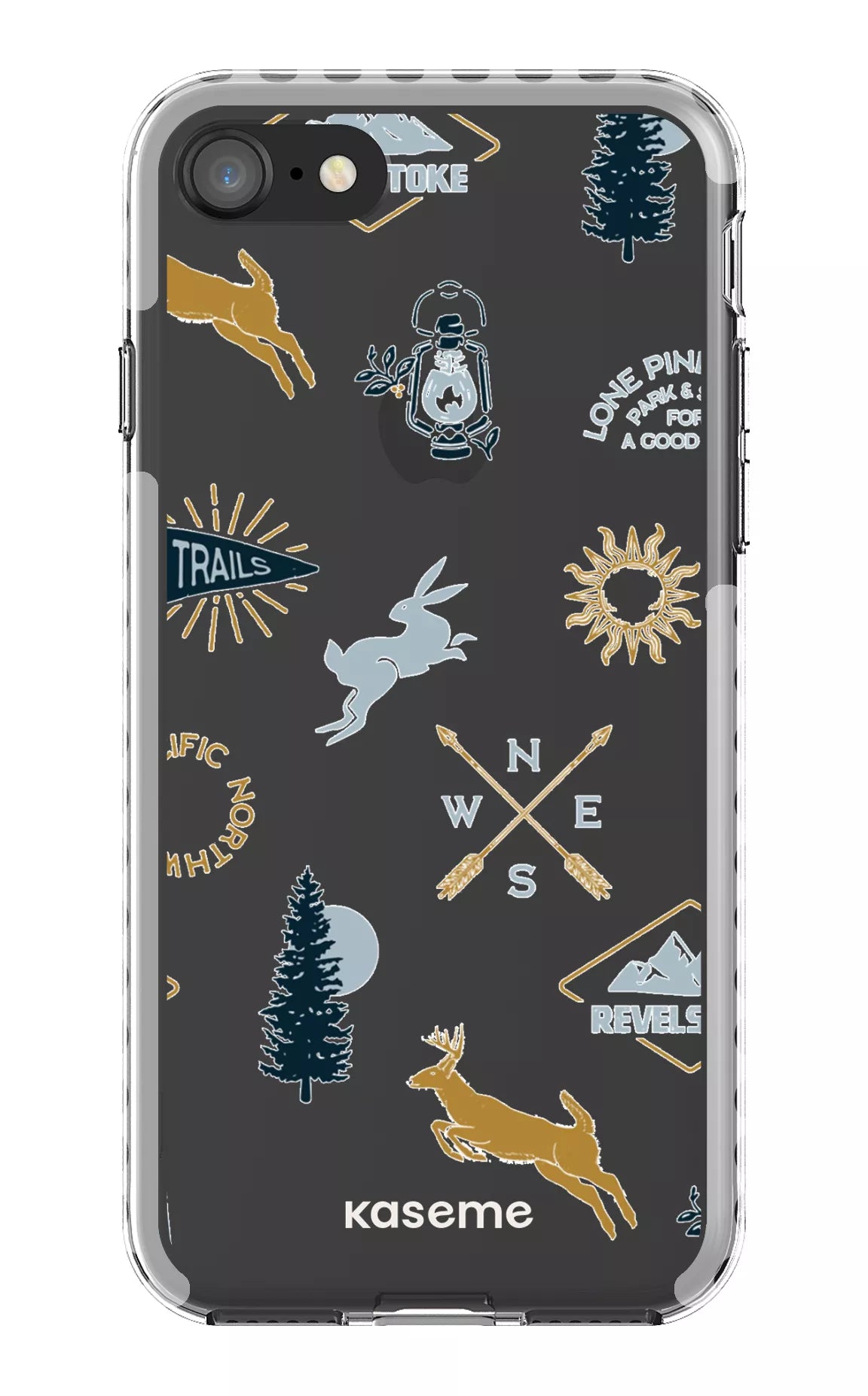 iPhone SE Clear Case - White Revelstoke white Clear Case -