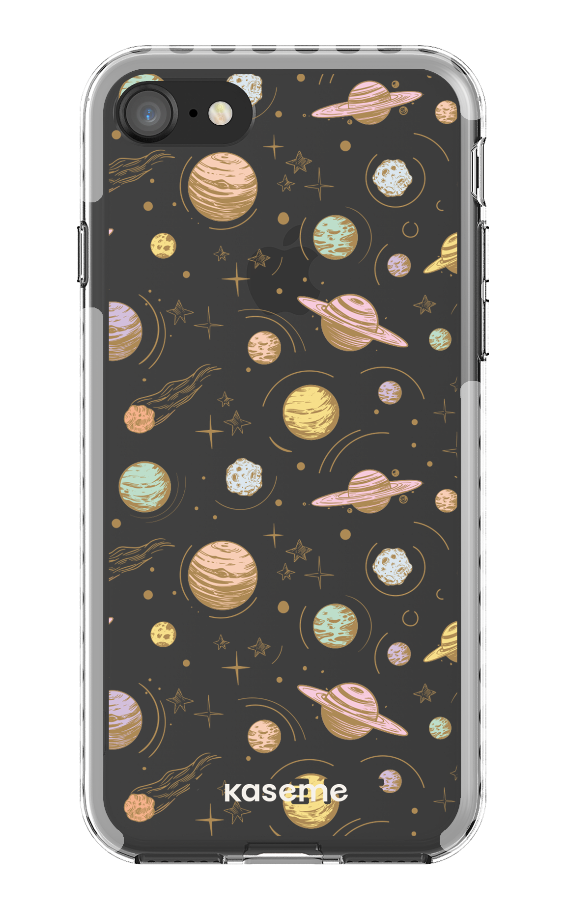 iPhone SE Clear Case - White Solar Clear Case -