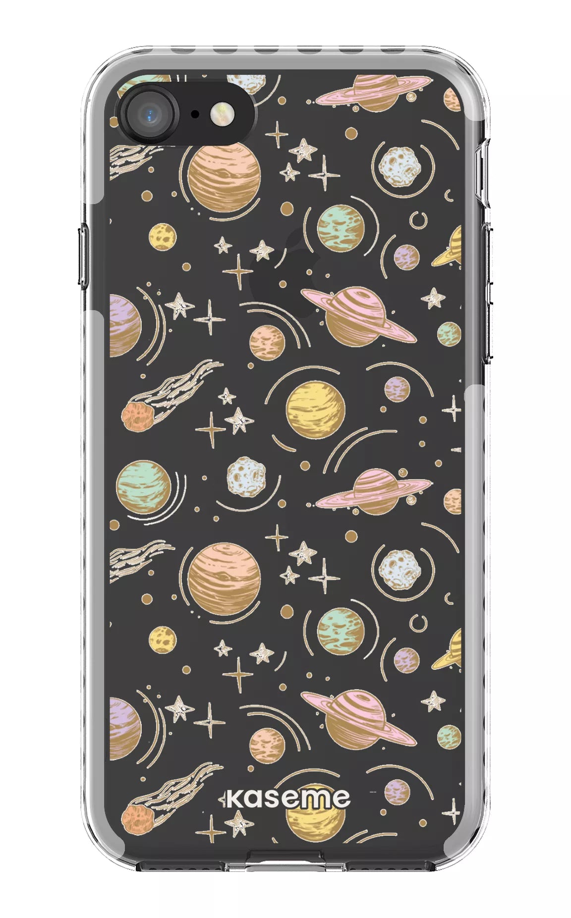 iPhone SE Clear Case - White Solar Clear Case -