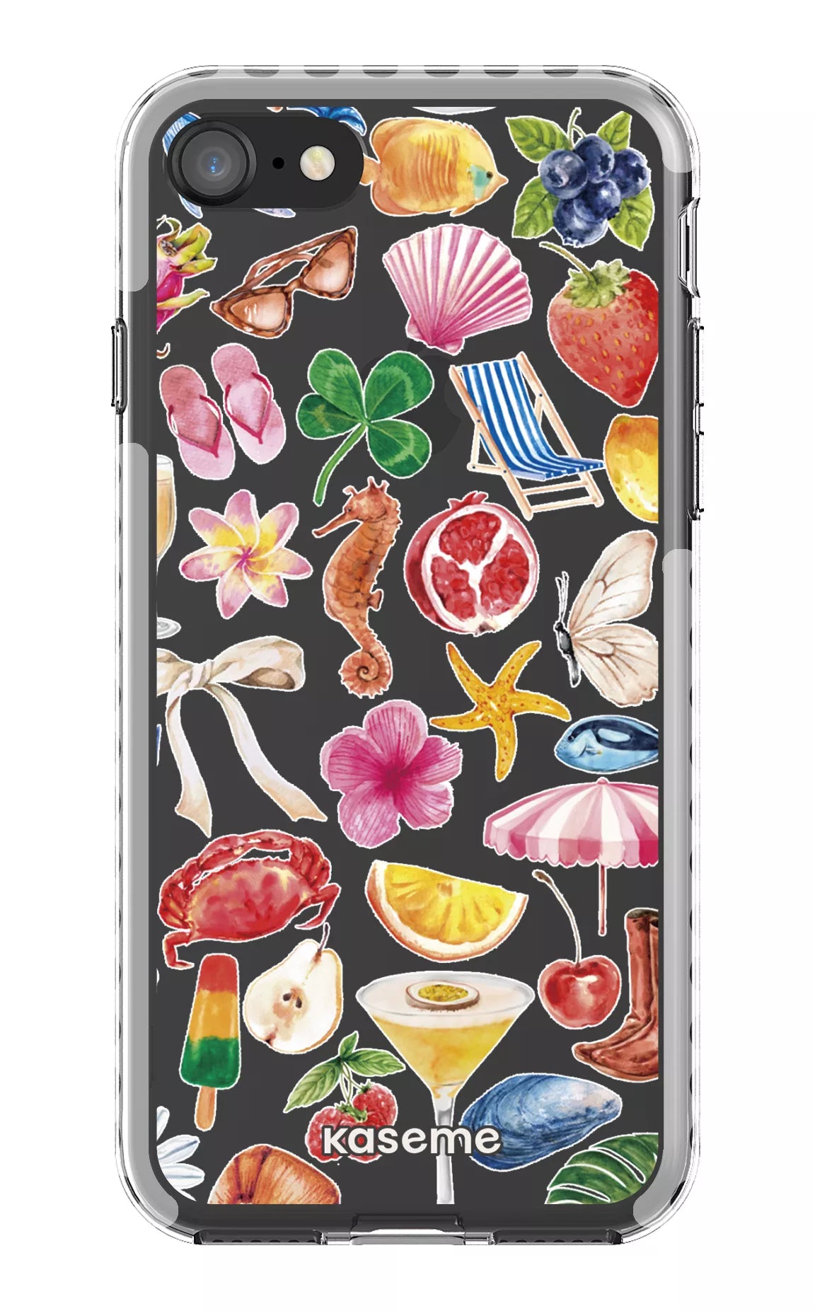 iPhone SE Clear Case - White St-Tropez Clear Case -