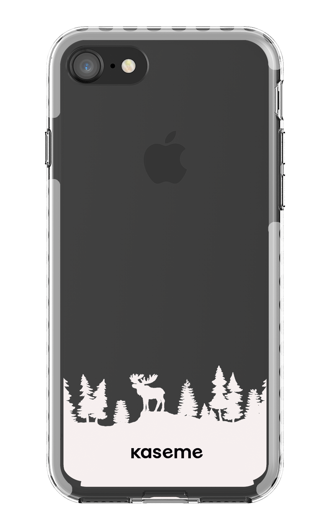 iPhone SE Clear Case - White The Moose Clear Case -