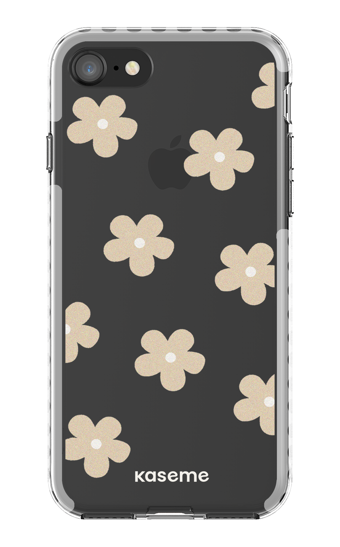iPhone SE Clear Case - White Woodstock Beige Clear Case -